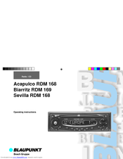 Blaupunkt San Remo Rd 168 User Manual: Full Version Software